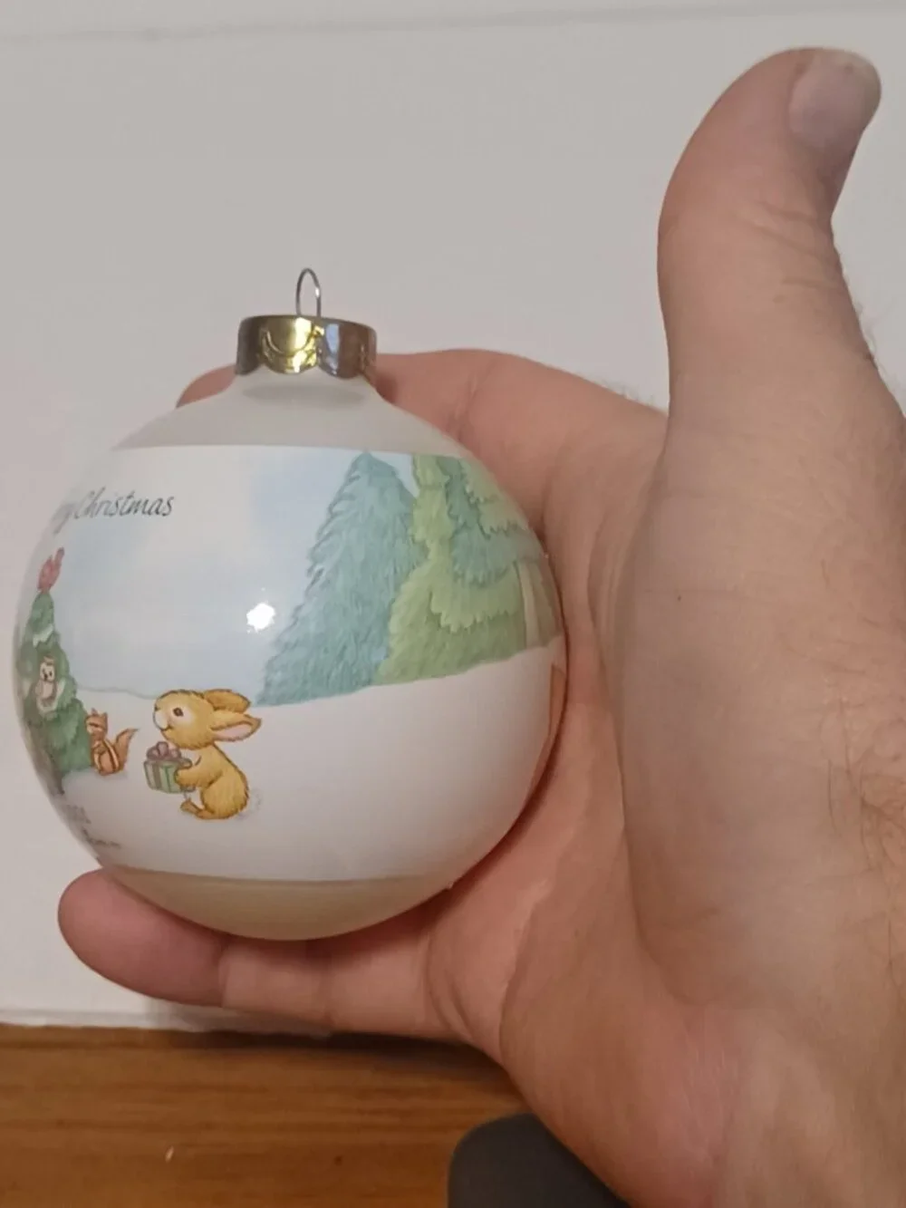 Hallmark Christmas Keepsake Ornament Dated 2001 "WINTER FRIENDS" Glass Ball - Picture 11 of 13